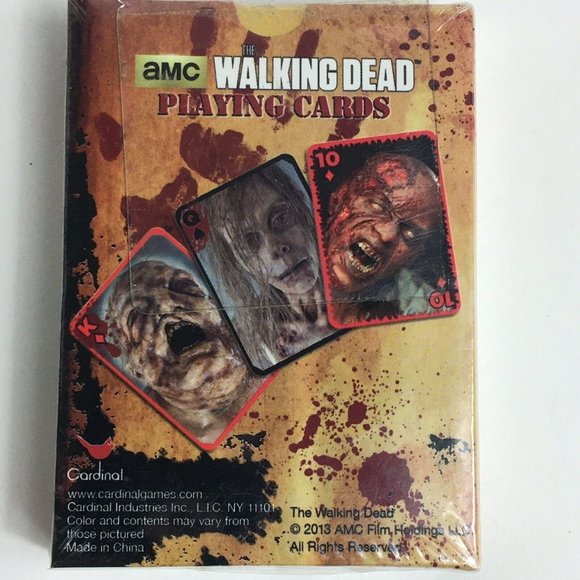 The Walking Dead Playing Cards 2013 AMC Cardinal Industries Zombies Monster New - Picture 4 of 12